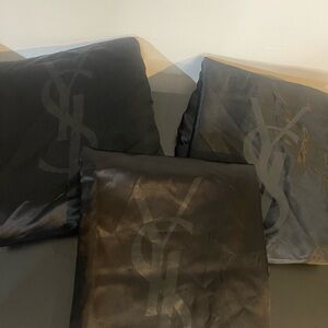 YSL Black Satin Dustbag